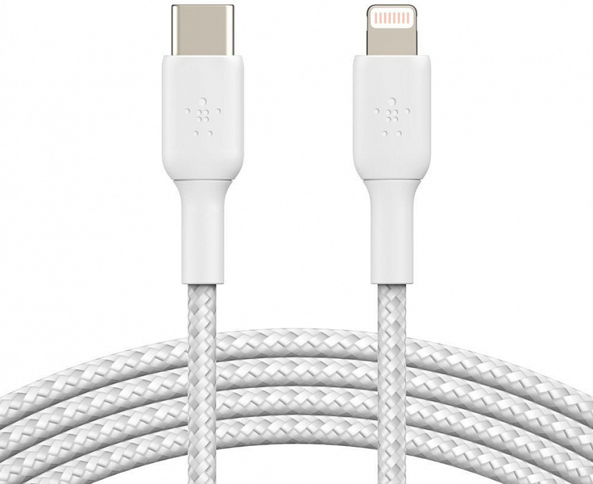 Кабель для iPod iPhone iPad Belkin Boost Charge USB-CLightning 2m CAA004bt2MWH White 379000₽