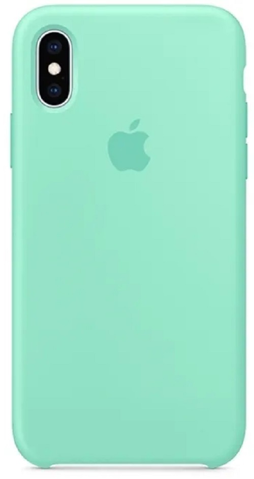 Чехол для Apple iPhone Xs Max Silicone Case (Мятный)