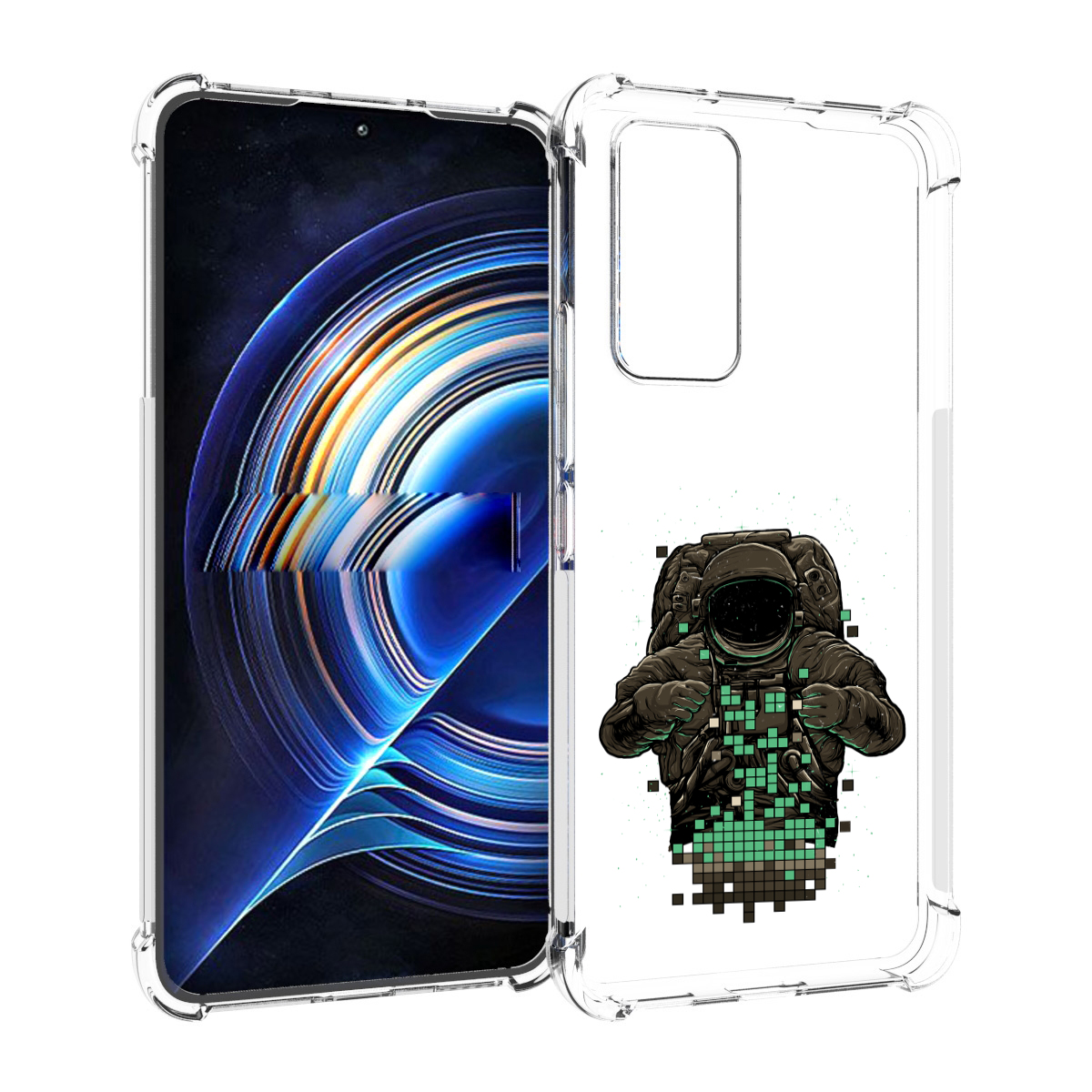 

Чехол MyPads космонавт с пикселями для Tecno Camon 19 Neo, Прозрачный, Tocco