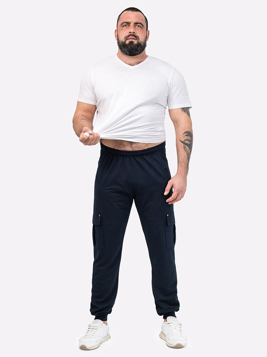 Спортивные брюки мужские HappyFox HF9117 синие 50 RU