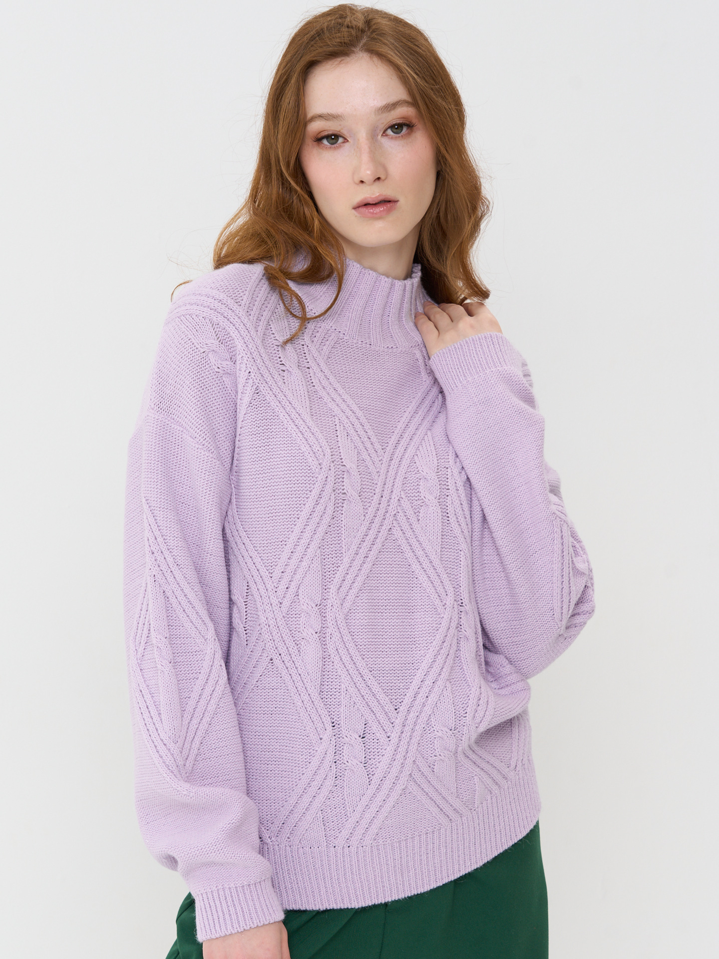 

Свитер женский VAY 5232-41301 фиолетовый 42-48 RU, 5232-41301