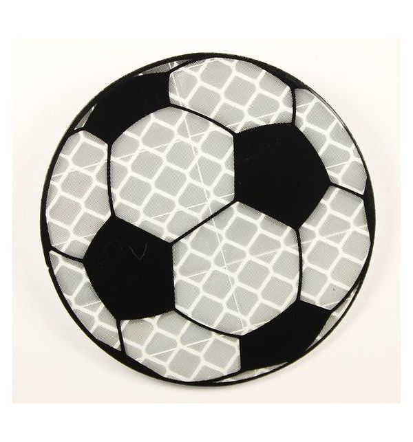 фото Значок cova футбольный мяч, серый/черный