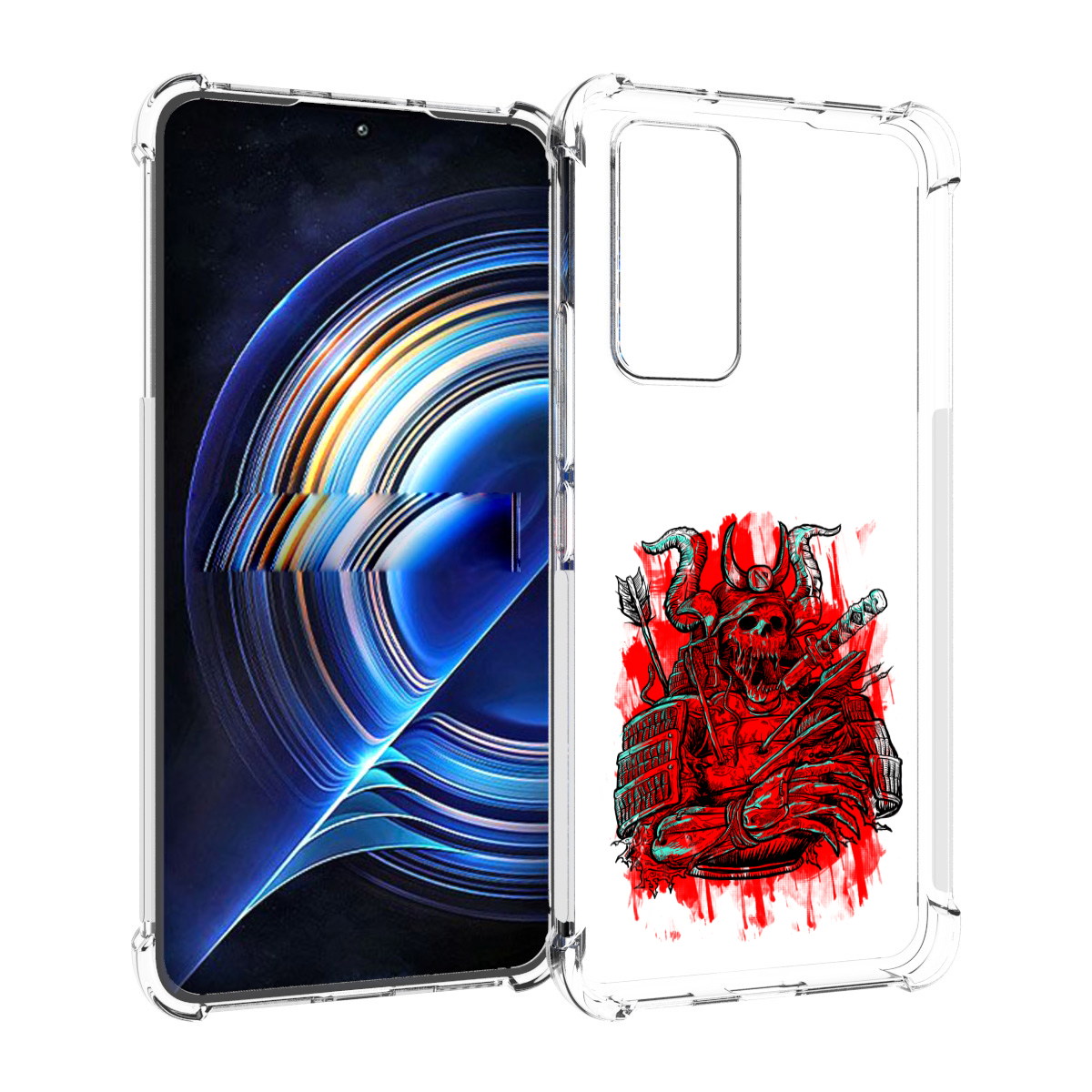 

Чехол MyPads красный скелет воин для Tecno Camon 19 Neo, Прозрачный, Tocco