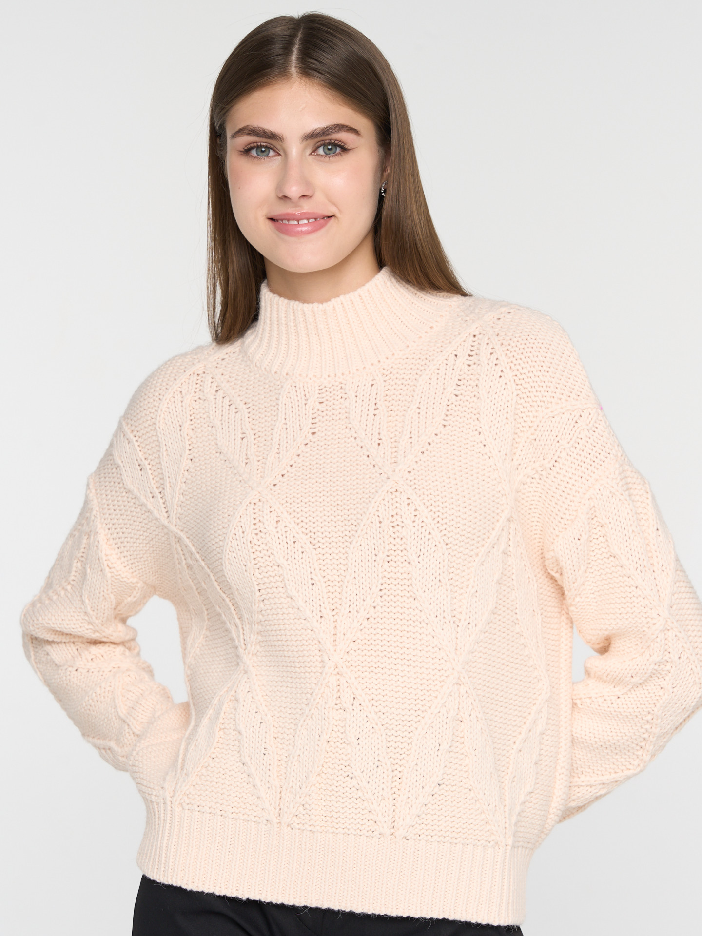 

Свитер женский BE YOU 7232-40210 розовый 42-46 RU, 7232-40210