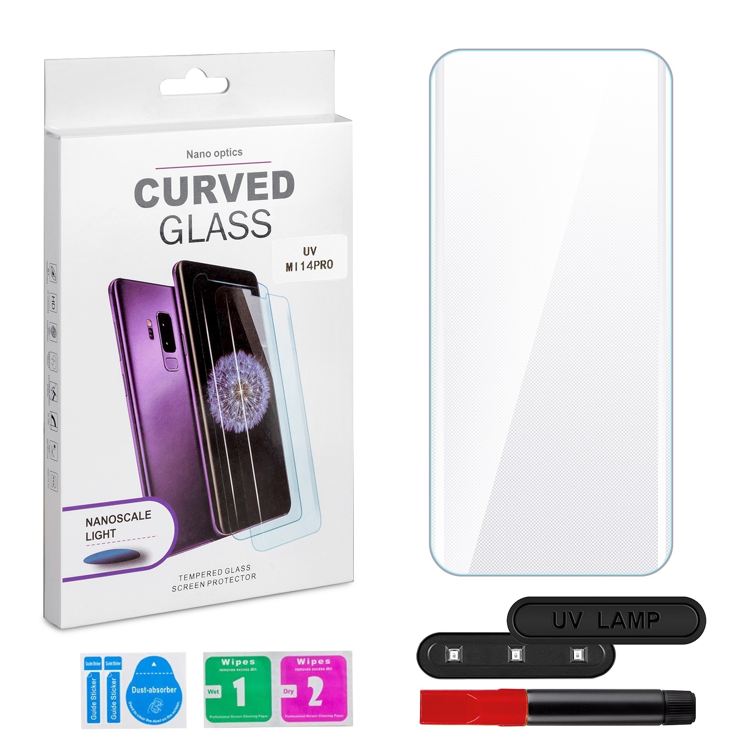 

Защитное стекло Xiaomi 14 Pro UV Glue set (IS017139)