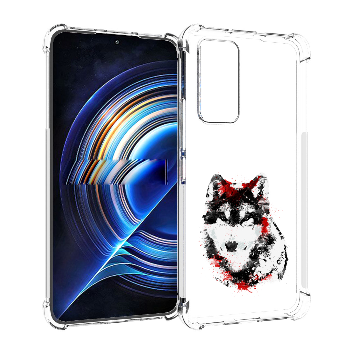 

Чехол MyPads кровавый волк для Tecno Camon 19 Neo, Прозрачный, Tocco