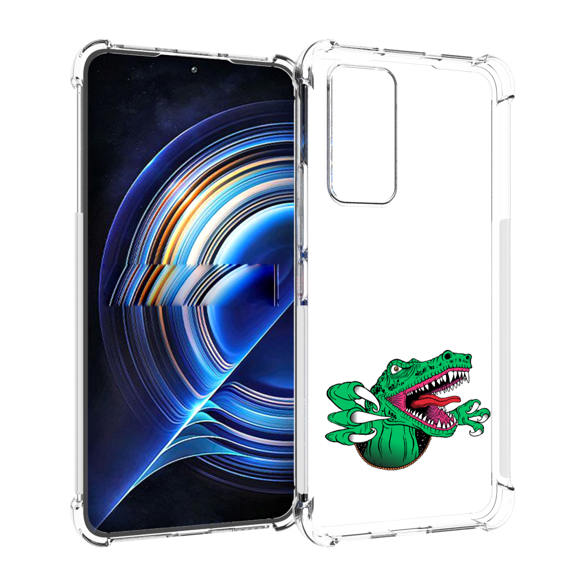 

Чехол MyPads крокодил для Tecno Camon 19 Neo, Прозрачный, Tocco