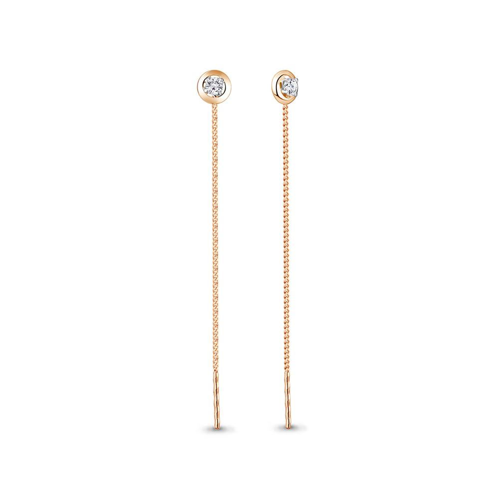 

Серьги из красного золота с фианитом Aquamarine 45473_585_кз, 45473_585_кз
