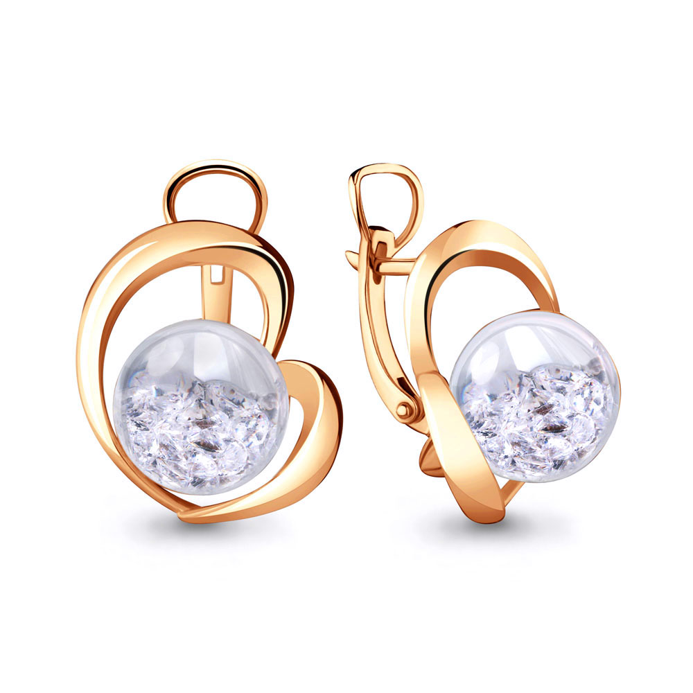 

Серьги из серебра с фианитом Aquamarine 45475_925_з, 45475_925_з
