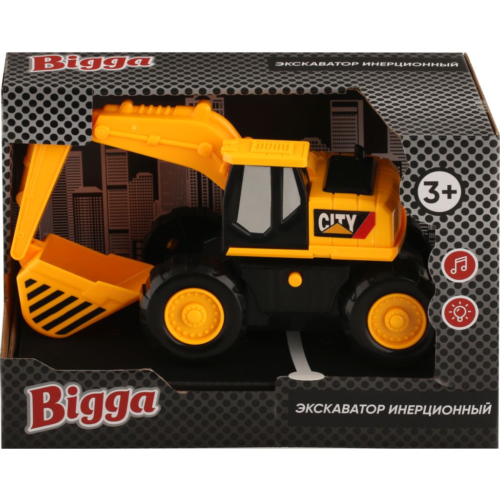 

Экскаватор Bigga инерционный 300 х 220 х 58 мм желтый