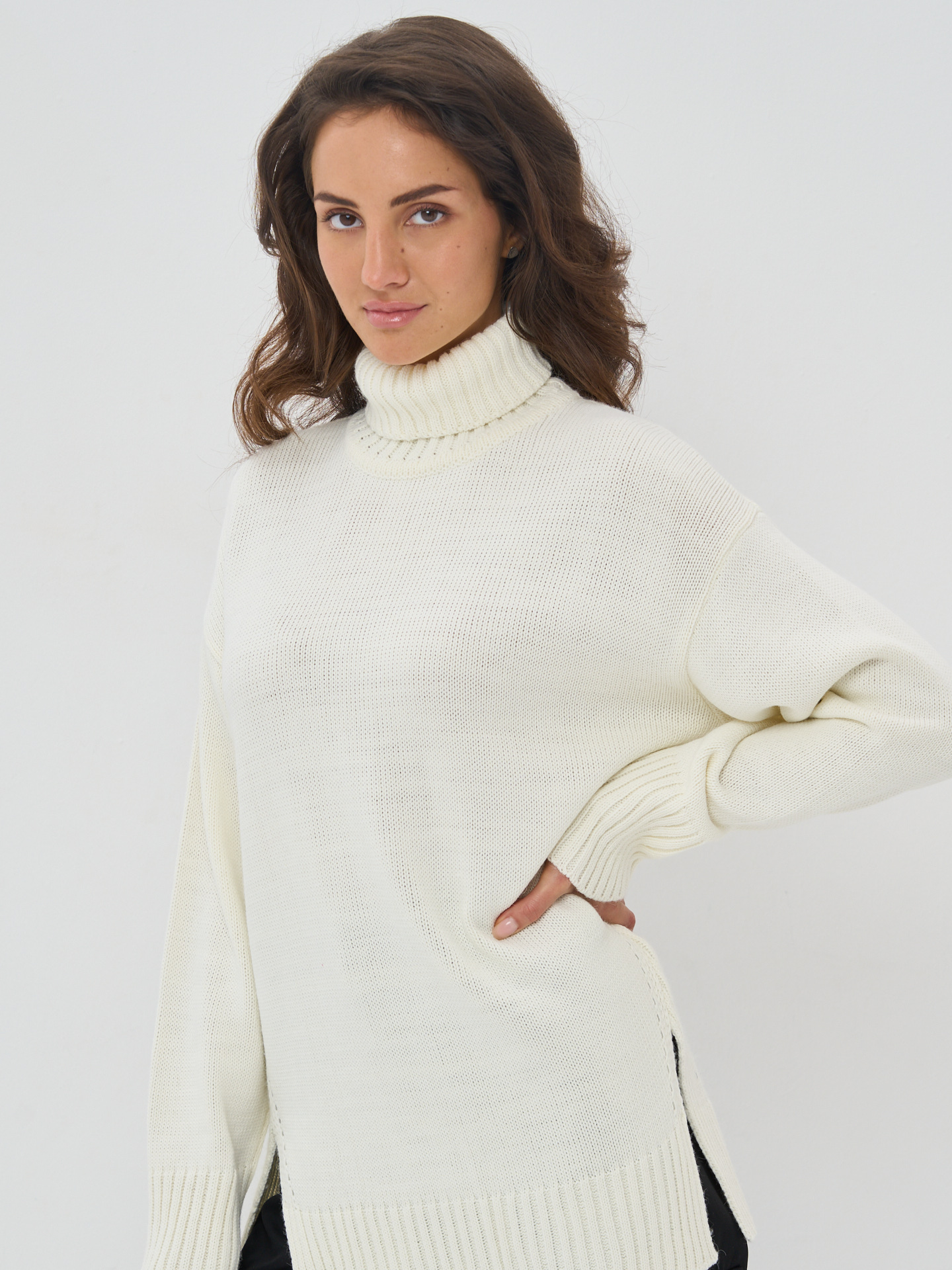 

Свитер женский BE YOU 7232-40216 белый 46-48 RU, 7232-40216