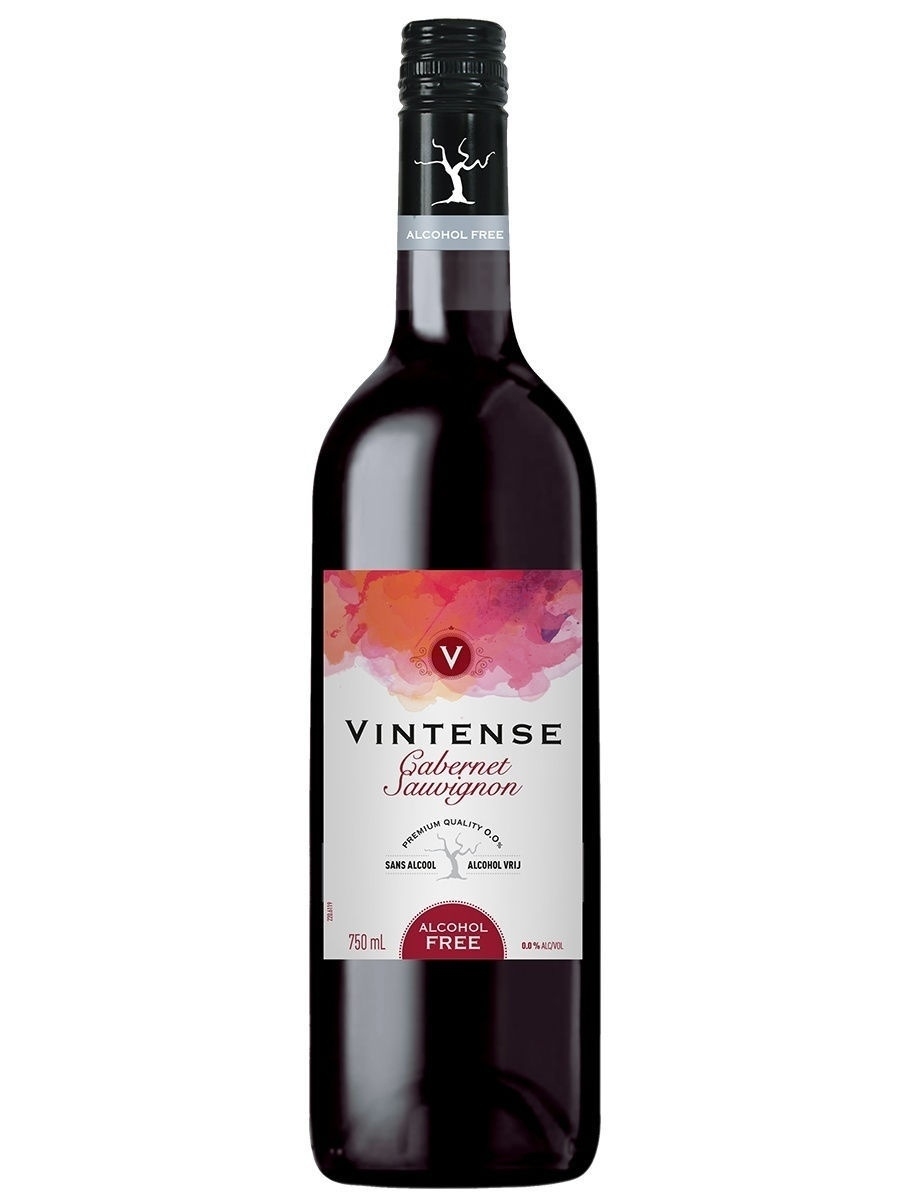 Вино безалкогольное VINTENSE CEPAGE CABERNET SAUVIGNON, красное сухое, Бельгия, 0,75 л.