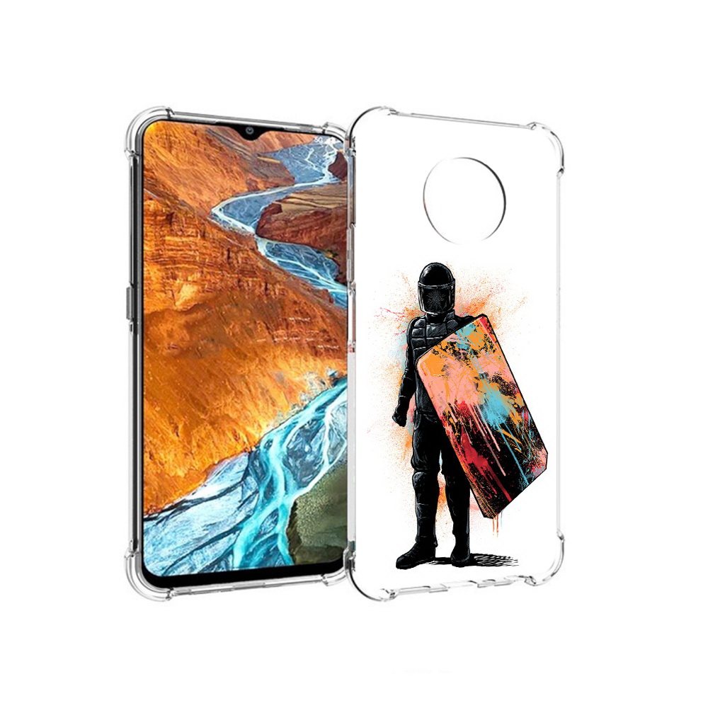 

Чехол MyPads Tocco для Nokia G300 солдат с красочным щитом (PT224563.108.614), Прозрачный, Tocco