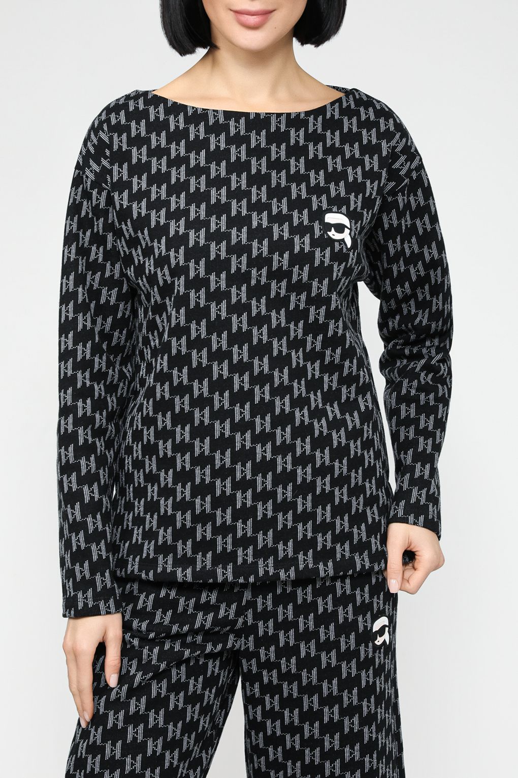 

Свитшот женский Karl Lagerfeld 240W1815 черный M, 240W1815