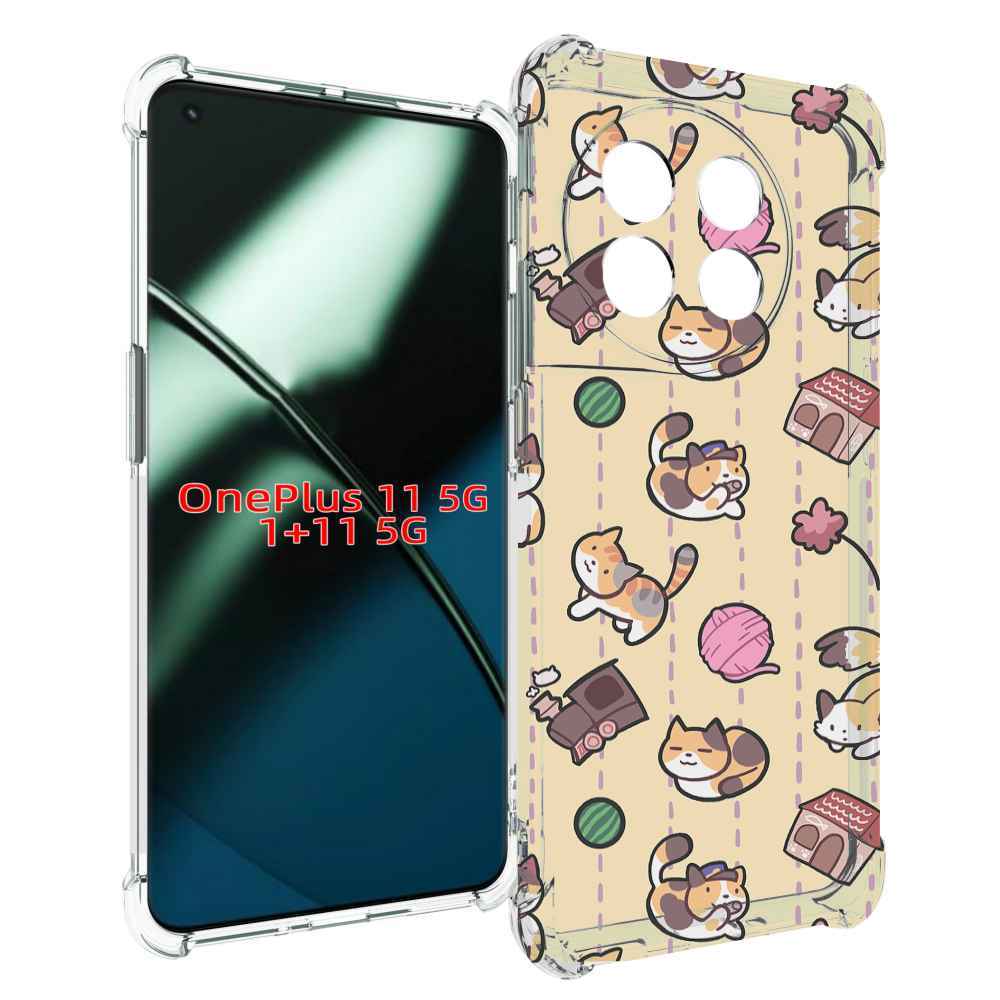 

Чехол MyPads Котики-клубочки для OnePlus 11, Прозрачный, Tocco