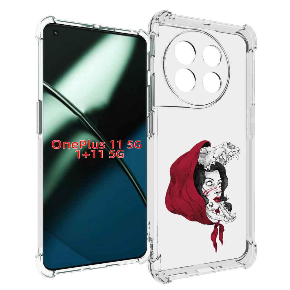 

Чехол MyPads Красная шапочка и волк женский для OnePlus 11, Прозрачный, Tocco