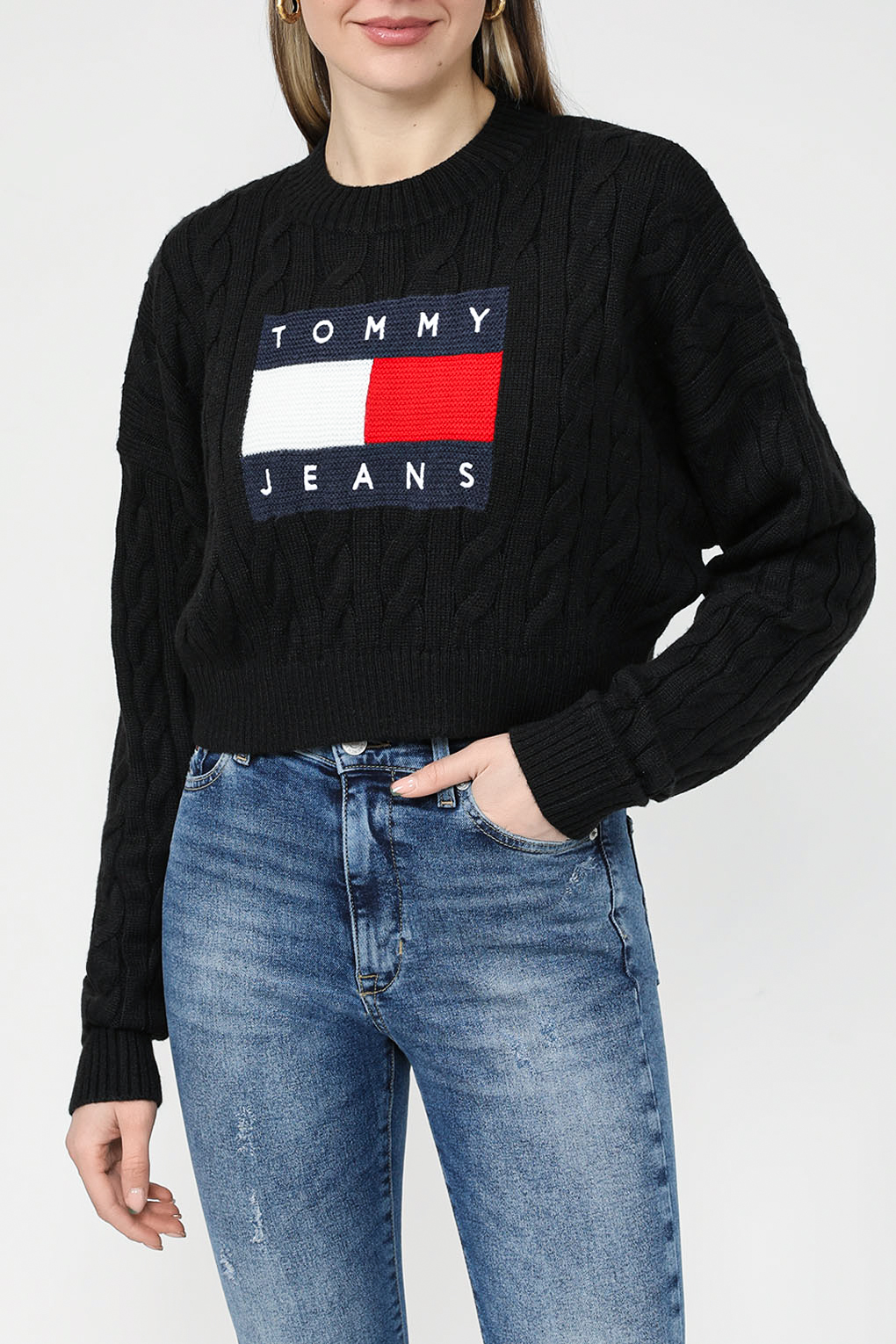 

Джемпер женский Tommy Jeans DW0DW14261 черный S, DW0DW14261