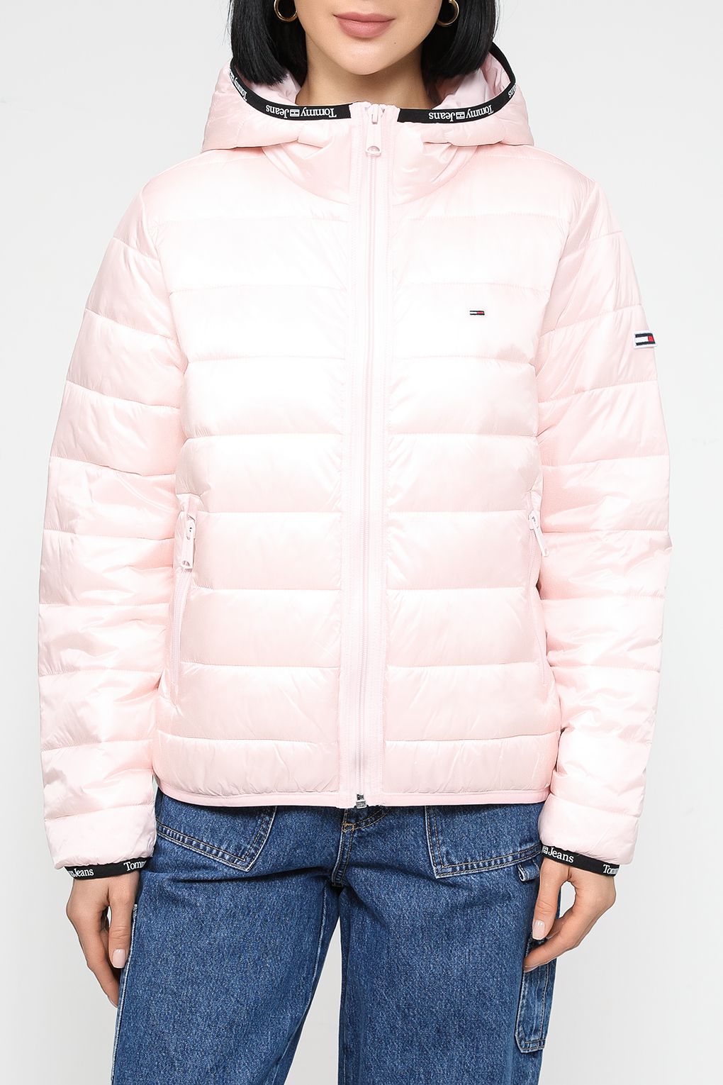 

Куртка женская Tommy Jeans DW0DW15168 розовая S, Розовый, DW0DW15168