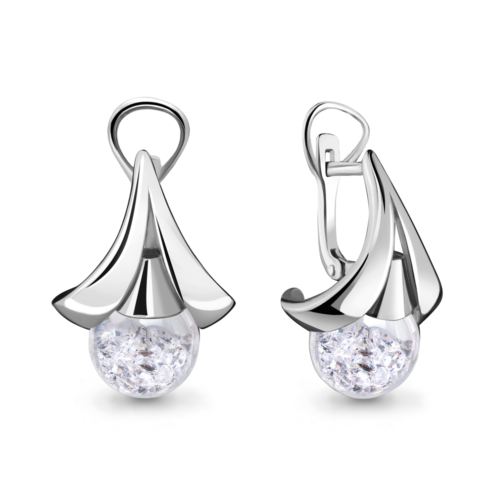 

Серьги из серебра с фианитом Aquamarine 45481_925_р, 45481_925_р