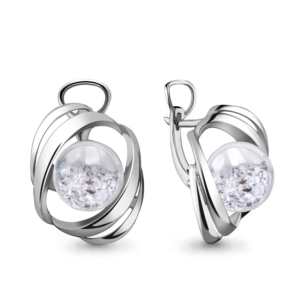 

Серьги из серебра с фианитом Aquamarine 45484_925_р, 45484_925_р