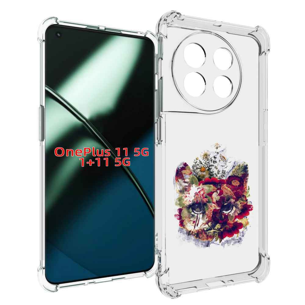 

Чехол MyPads Лиса в цветах-2 для OnePlus 11, Прозрачный, Tocco