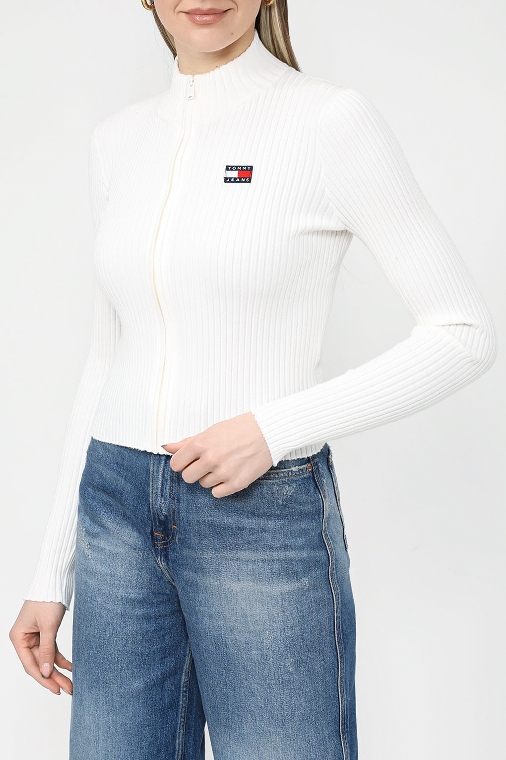 

Кардиган женский Tommy Jeans DW0DW15943 белый L, DW0DW15943