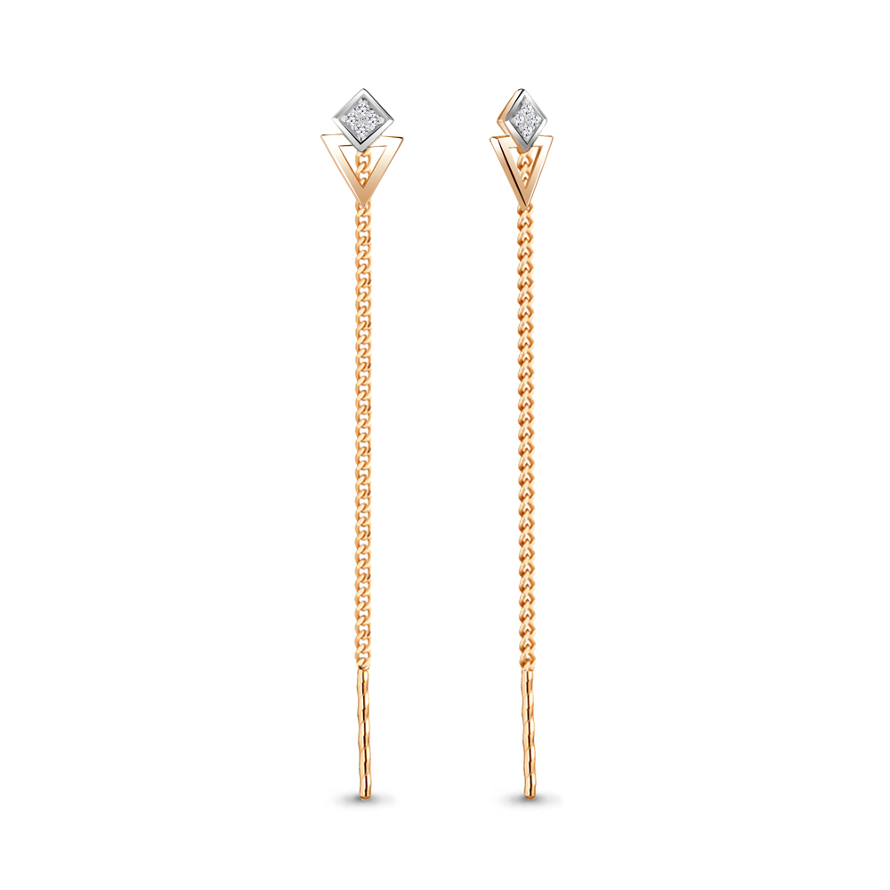 

Серьги из красного золота с фианитом Aquamarine 45488_585_кз, 45488_585_кз