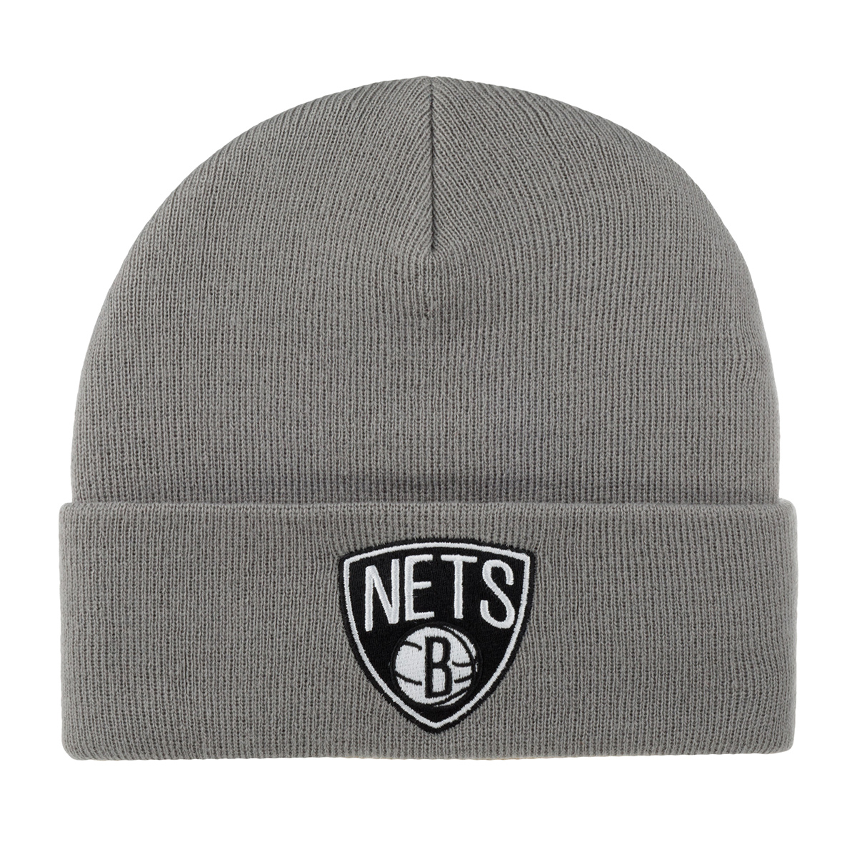 Шапка унисекс Mitchell&Ness EU175-TEAMTALK-BrooklynNets серая, one size