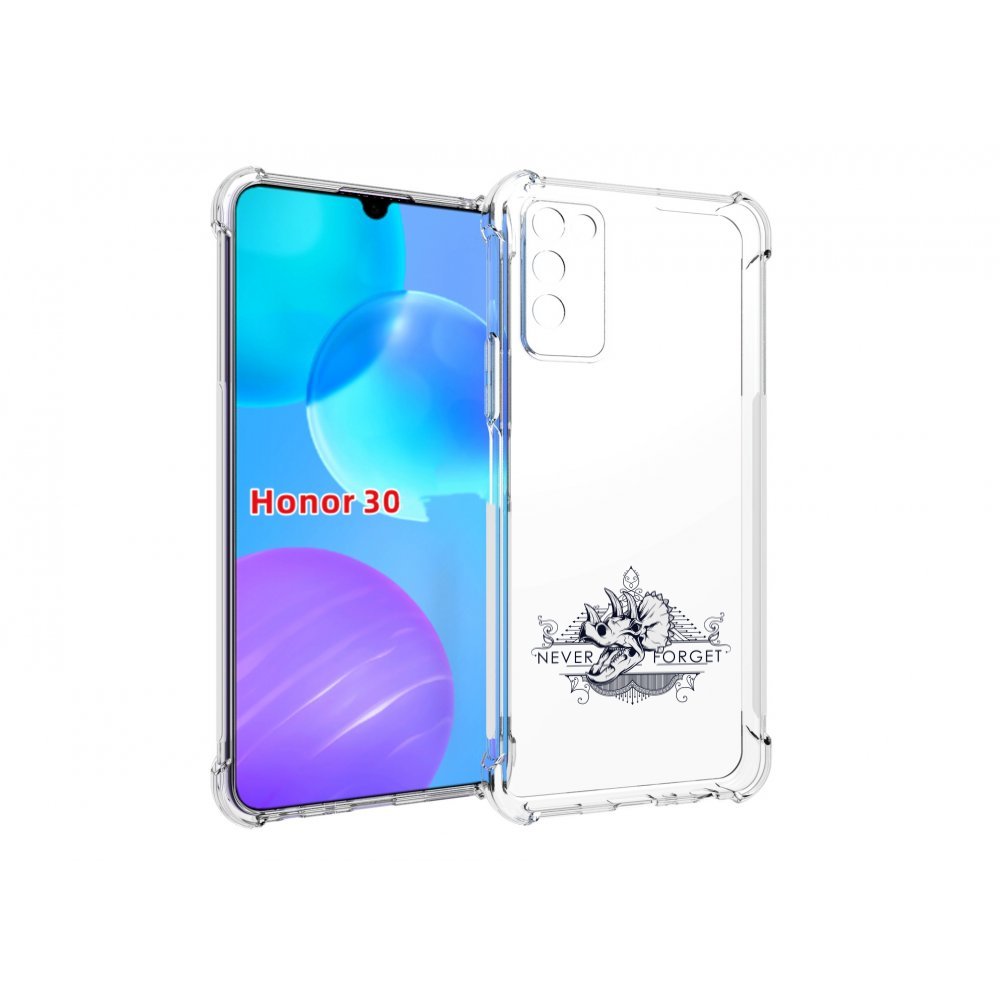 

Чехол MyPads логотип носорога никогда не забуду для Huawei Honor 30 Lite, Tocco