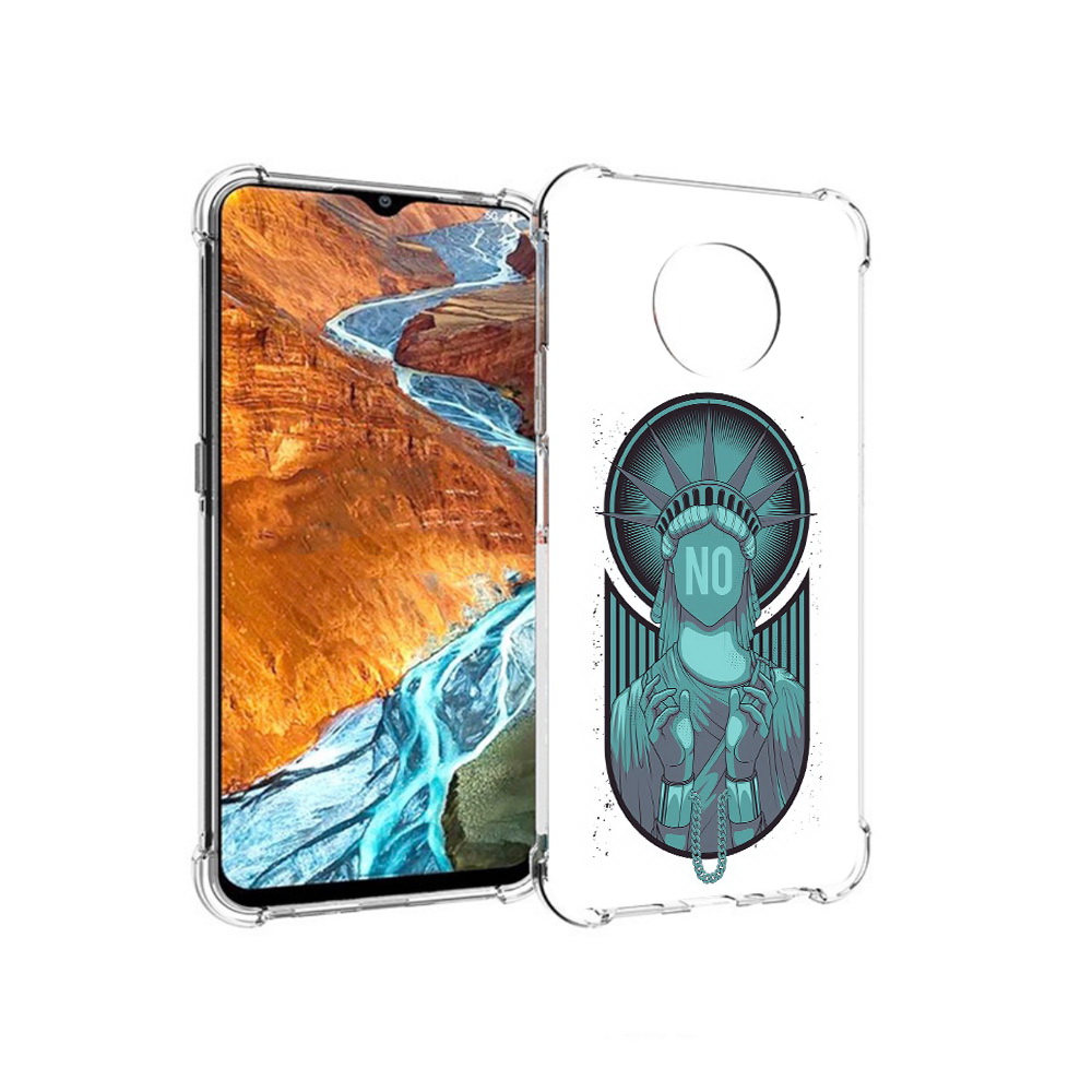 

Чехол MyPads Tocco для Nokia G300 статуя свободы зеленый (PT224563.108.623), Прозрачный, Tocco