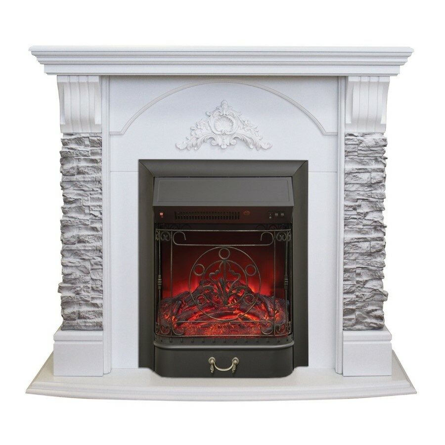 

Электрокамин Real Flame Athena WT-511 с очагом Majestic Lux Black