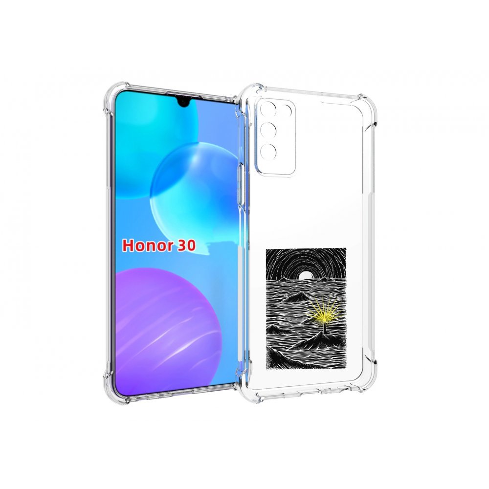 

Чехол MyPads маяк в черно белом море для Huawei Honor 30 Lite, Tocco