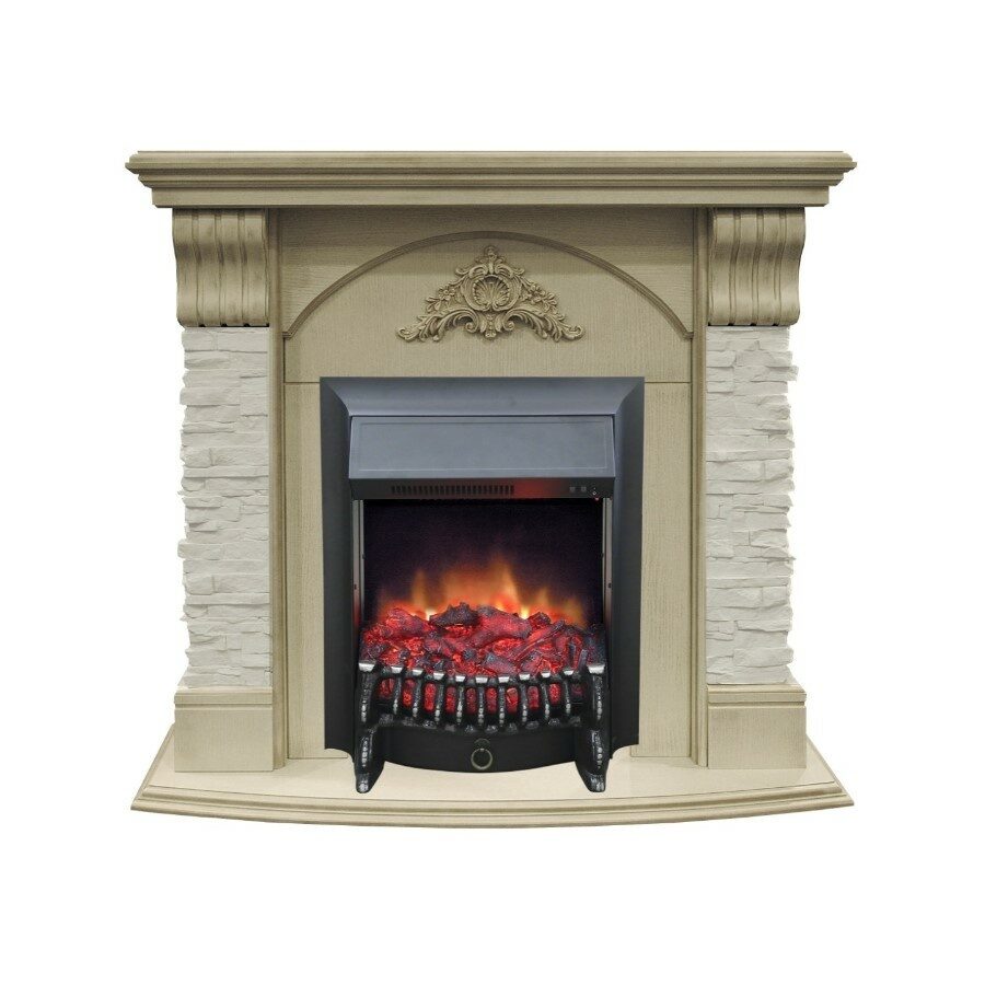 

Электрокамин Real Flame Athena WT-619G с очагом Fobos s Lux Black