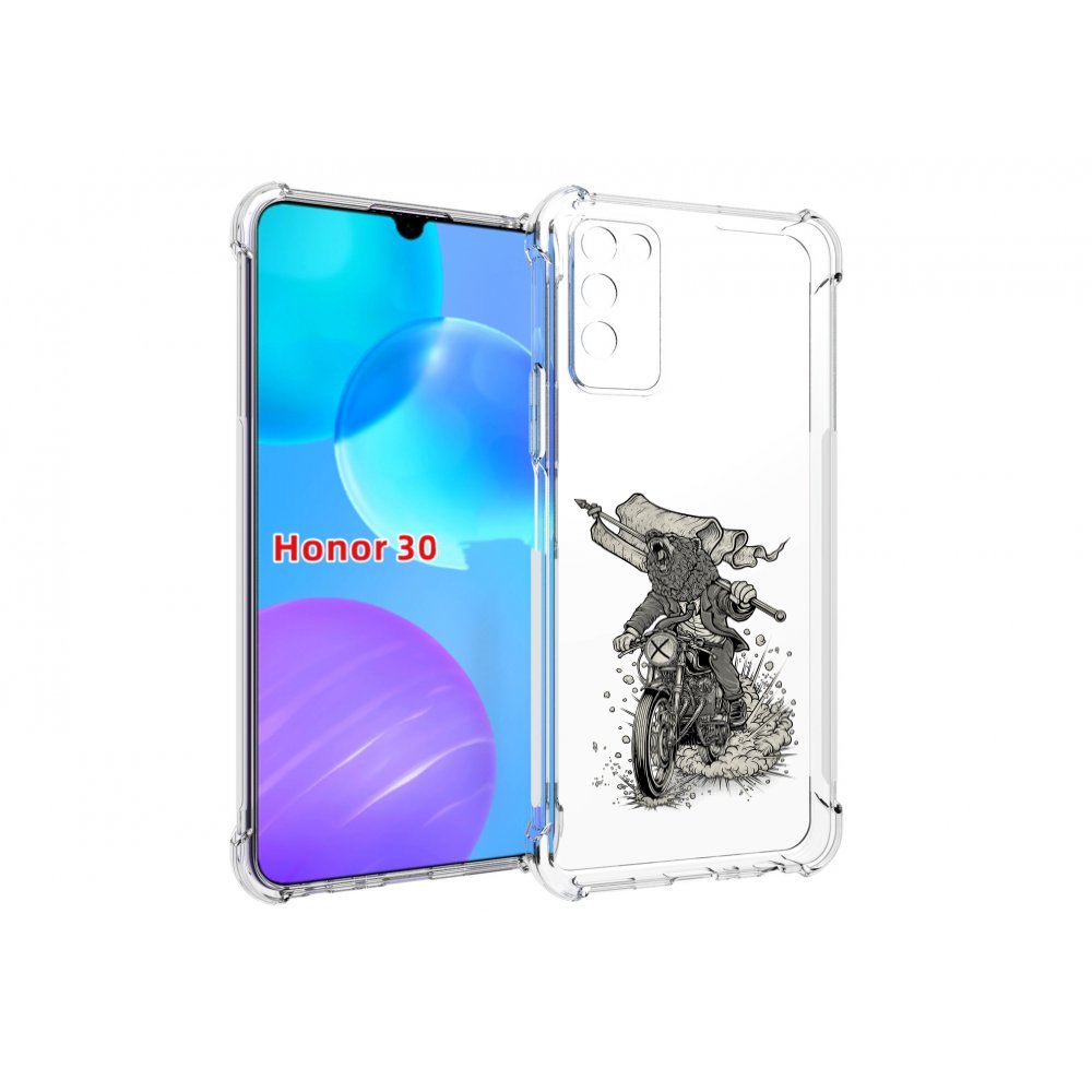 

Чехол MyPads медведь на мотоцикле для Huawei Honor 30 Lite, Tocco