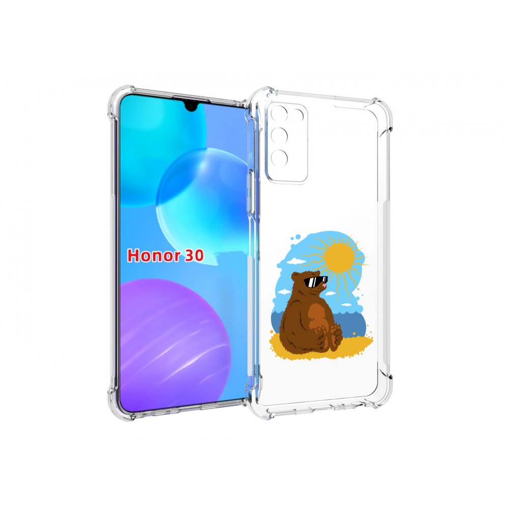 

Чехол MyPads медведь на чиле для Huawei Honor 30 Lite, Tocco