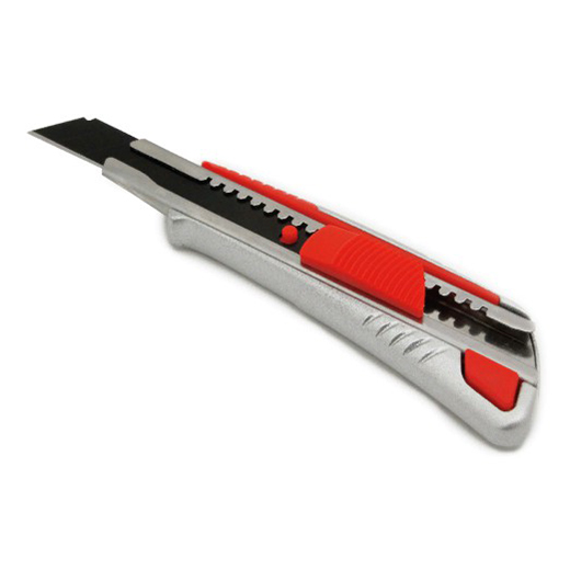 Нож для обоев Vira серый-красный 18 мм нож 18 мм для резки обоев с линейкой