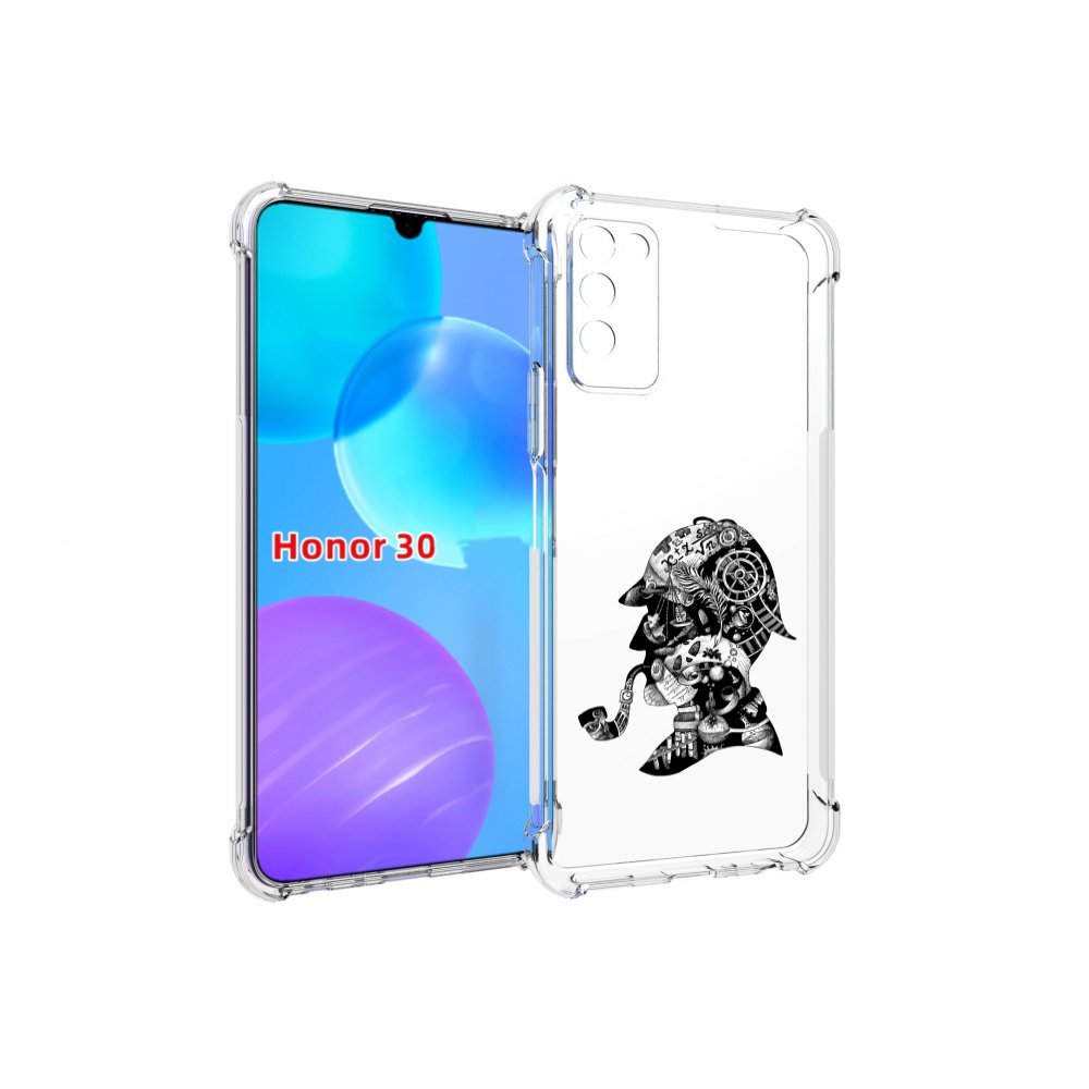 

Чехол MyPads мужчина с трубкой абстракция для Huawei Honor 30 Lite, Tocco