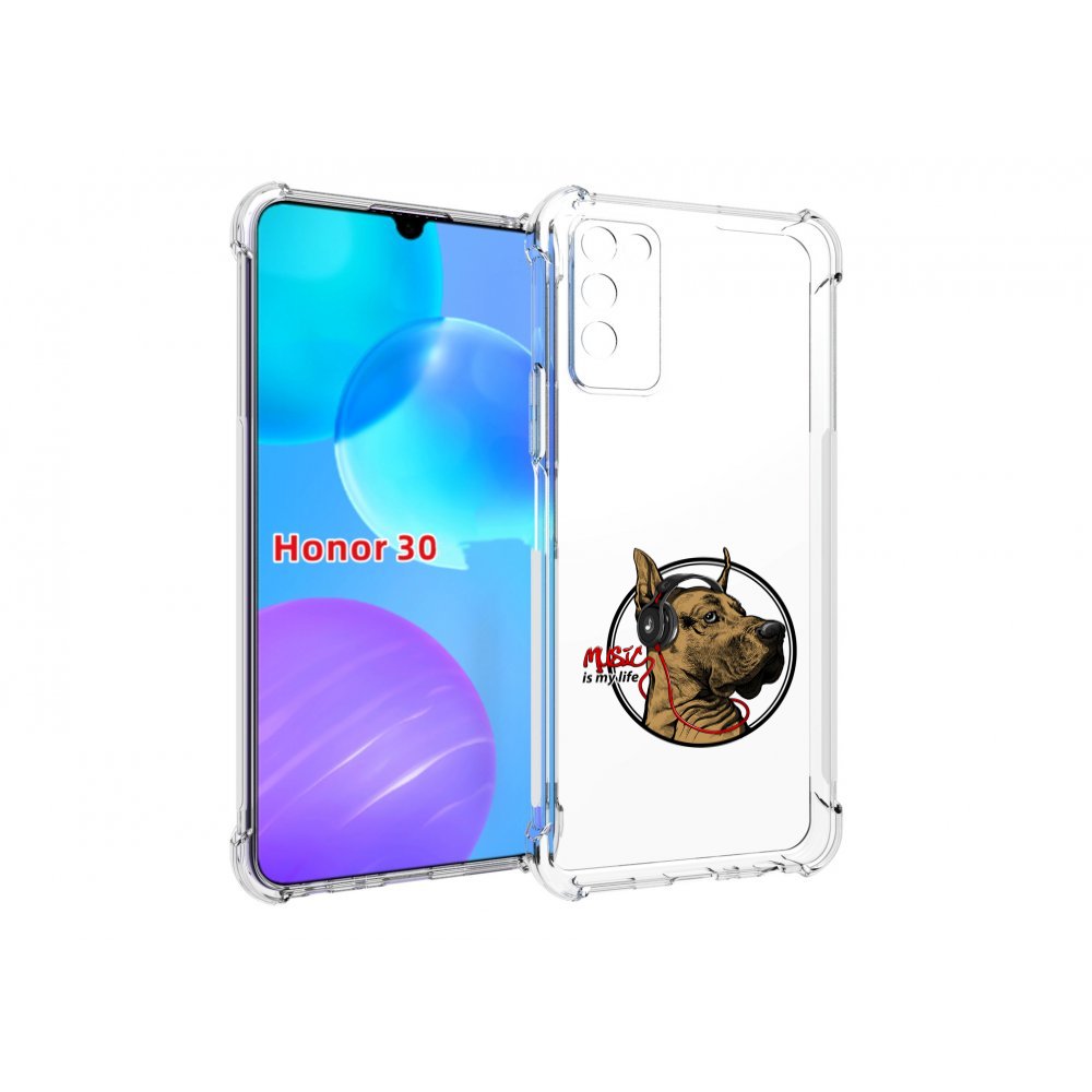 

Чехол MyPads музыкальная собака для Huawei Honor 30 Lite, Tocco