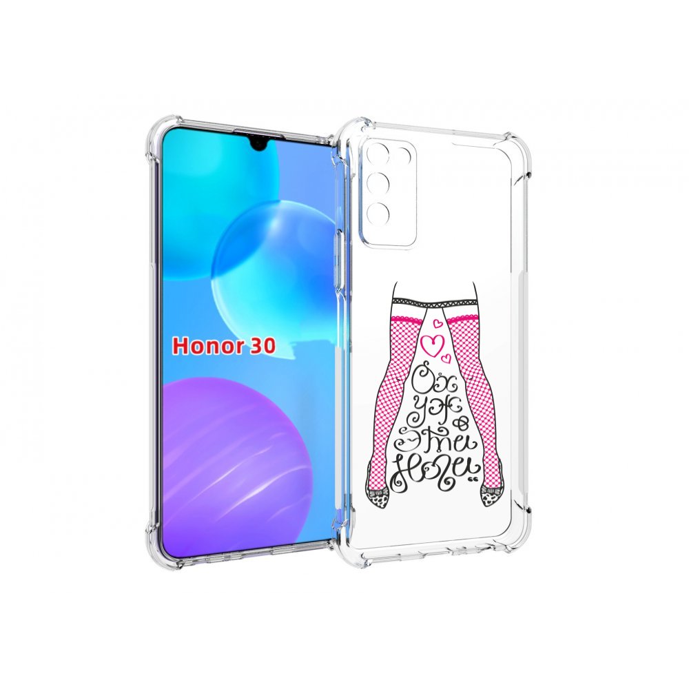

Чехол MyPads нарисованные ноги в чулках для Huawei Honor 30 Lite, Tocco