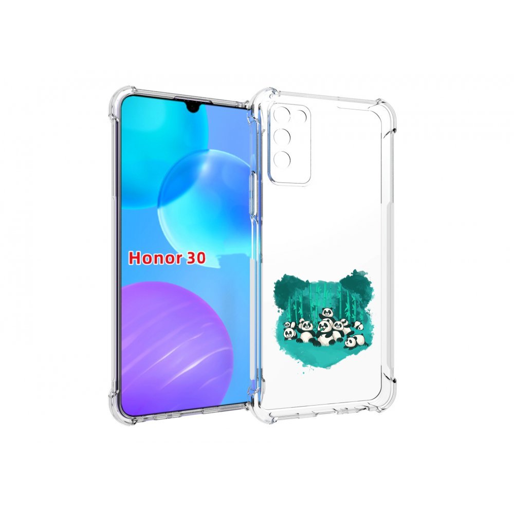 

Чехол MyPads нарисованные панды для Huawei Honor 30 Lite, Tocco