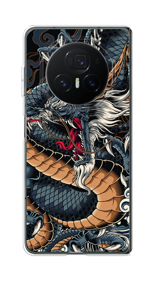 

Чехол на Honor Magic V3 Japanese Dragon, Коричневый;черный;синий, 6125050-1