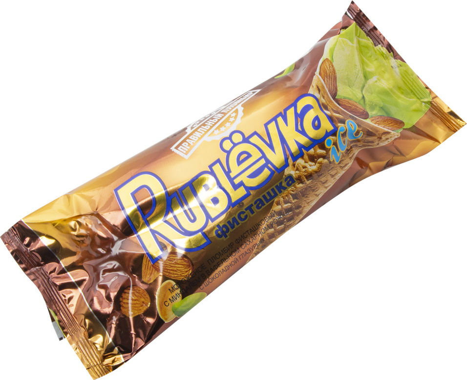 

Мороженое Rublevka фисташка миндаль БЗМЖ 90 г