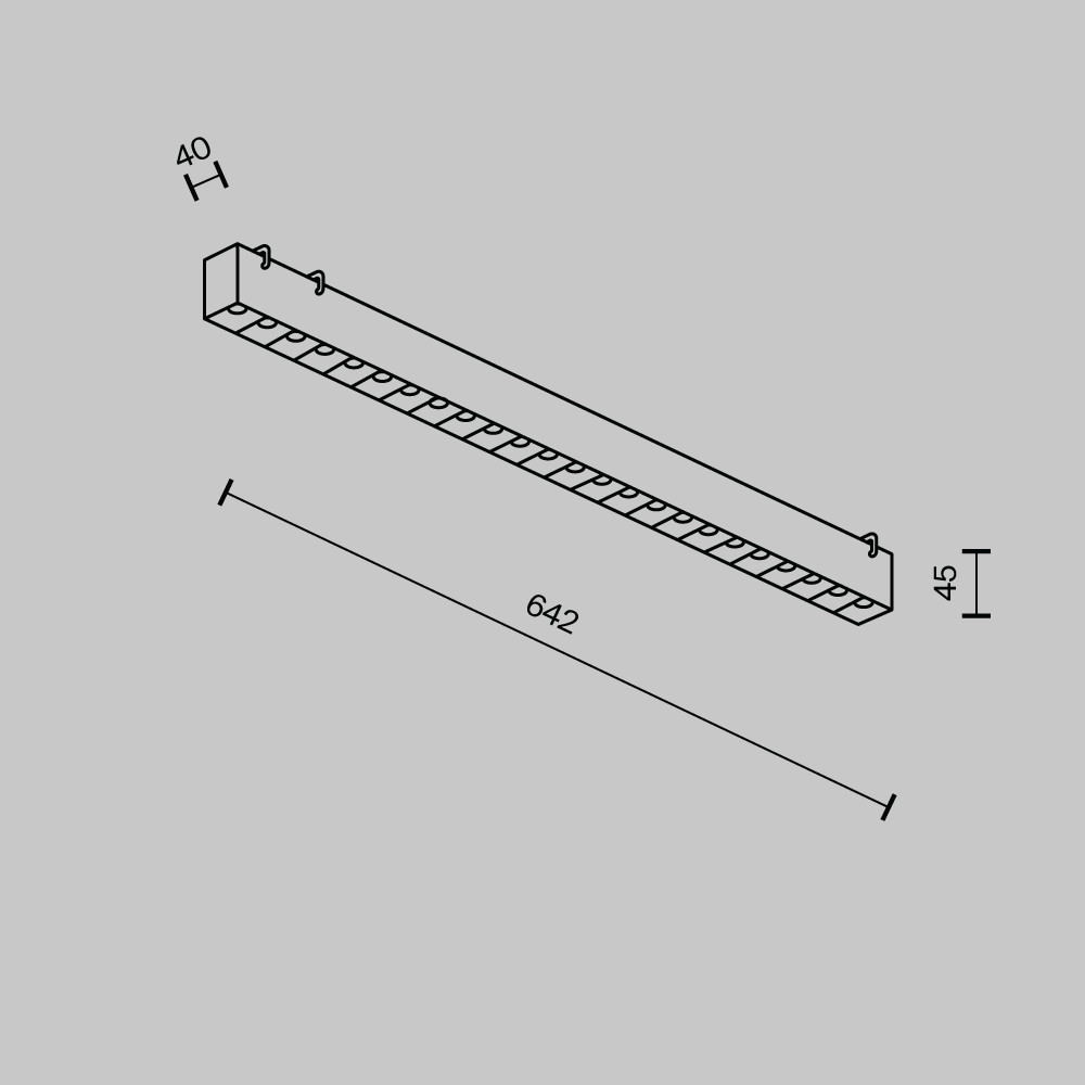 

Трековый светильник Maytoni Points TR128B-24W3K-M-B, LED, 24W