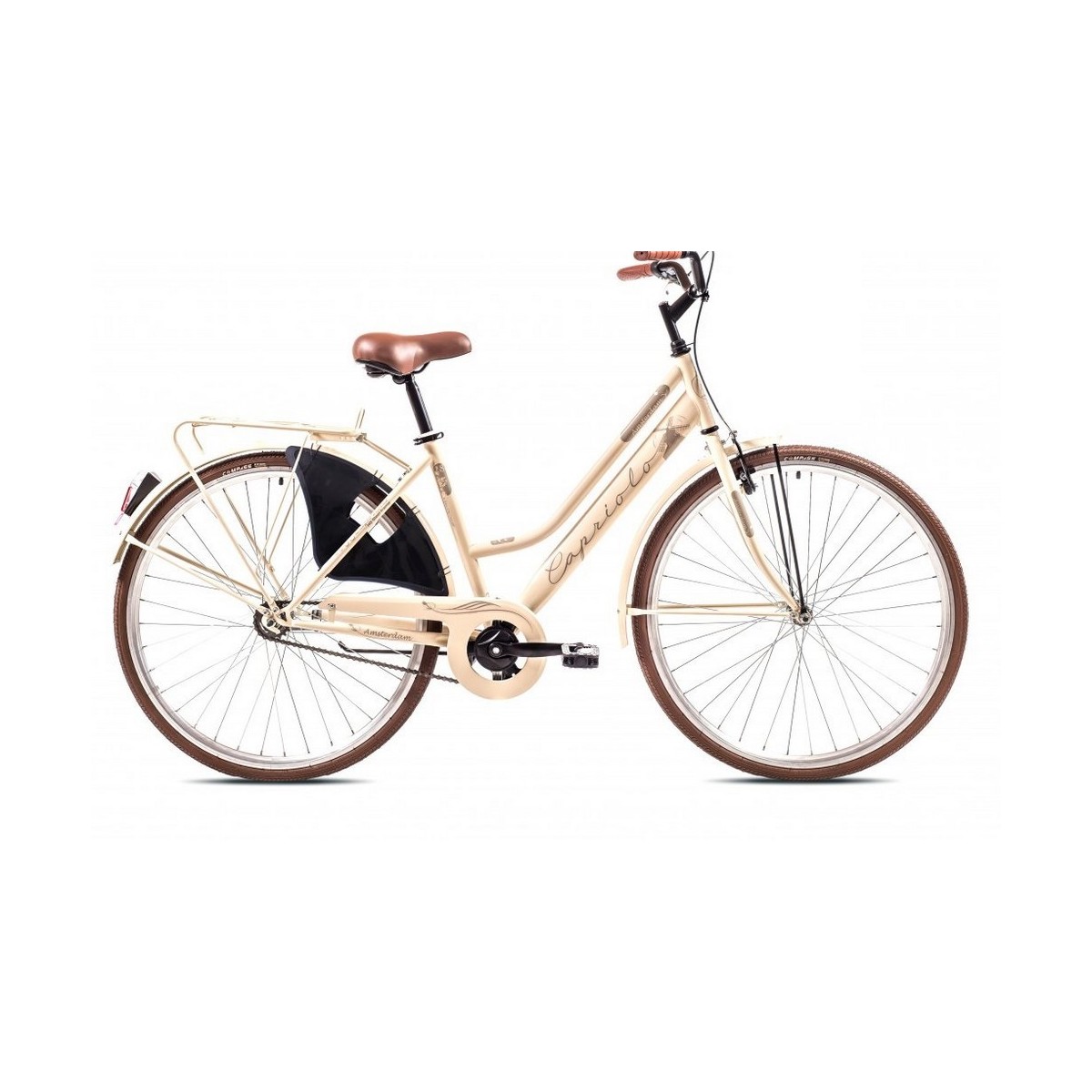 Велосипед CAPRIOLO CITY AMSTERDAM LADY 28'' 1 X 3, STEEL 18'' кремовый