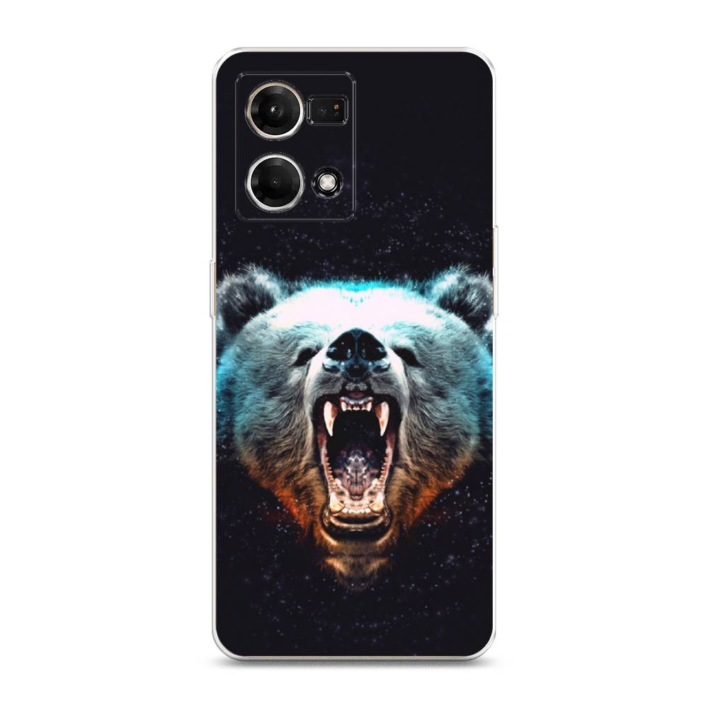 

Чехол Awog на Oppo Reno 7 4G/8 4G "Медведь", Разноцветный