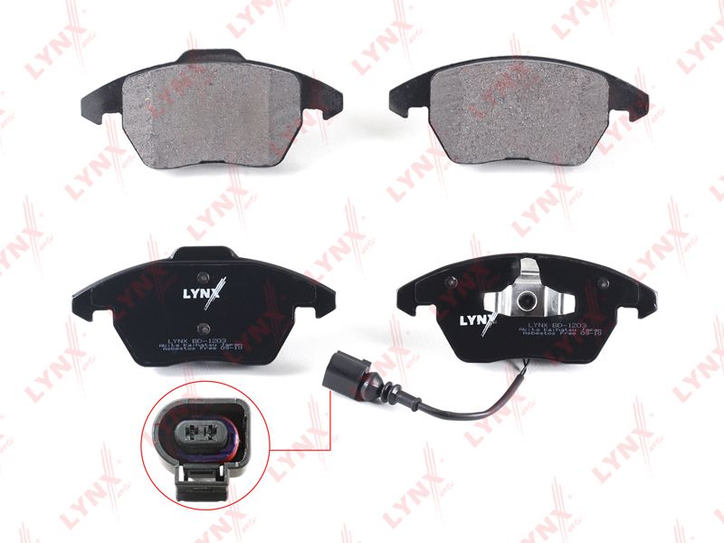 

Тормозные колодки LYNXauto передние для Audi A3 2003-2013/Skoda Octavia 2 BD1203
