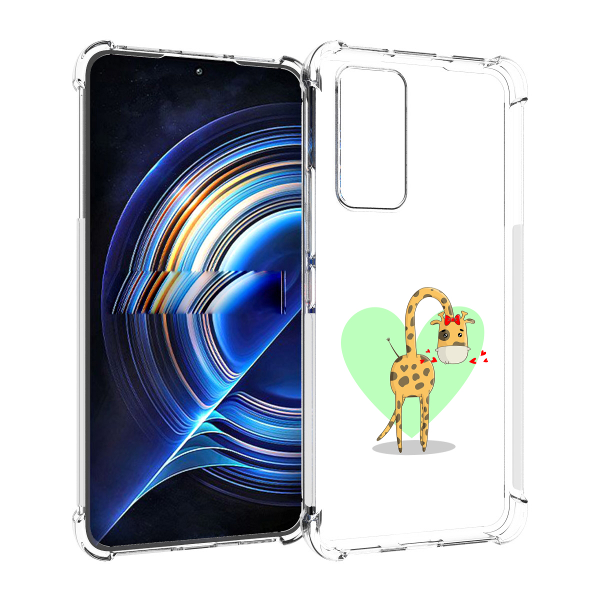 

Чехол MyPads Влюбленный жираф 14 февраля для Tecno Camon 19 Neo, Прозрачный, Tocco