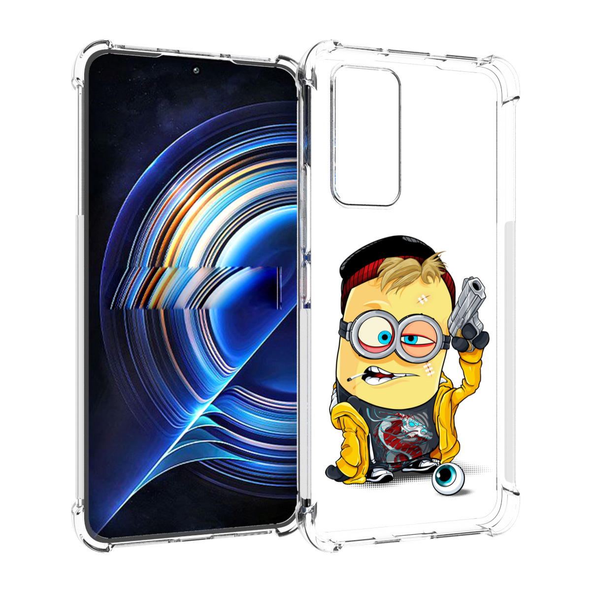 

Чехол MyPads миньон бандит для Tecno Camon 19 Neo, Прозрачный, Tocco