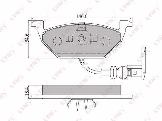 

Тормозные колодки LYNXauto передние для Audi A3 1996-2013/Skoda Octavia 2 BD1202
