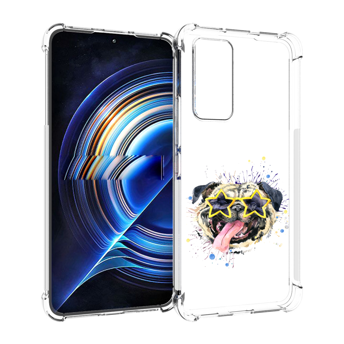 

Чехол MyPads мопс боксер для Tecno Camon 19 Neo, Прозрачный, Tocco